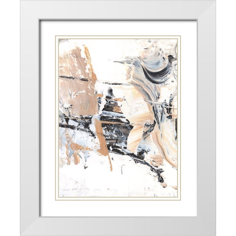 Ruckus III White Modern Wood Framed Art Print with Double Matting by Harper, Ethan