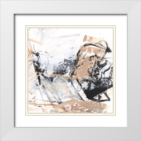 Ruckus VI White Modern Wood Framed Art Print with Double Matting by Harper, Ethan