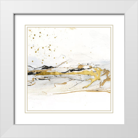 Golden Kelp II White Modern Wood Framed Art Print with Double Matting by Harper, Ethan