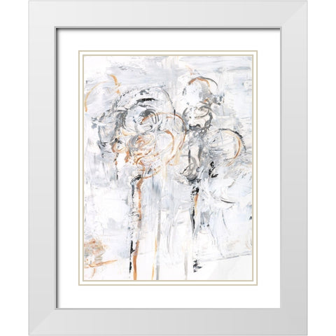 Spring Wildflowers II White Modern Wood Framed Art Print with Double Matting by Harper, Ethan