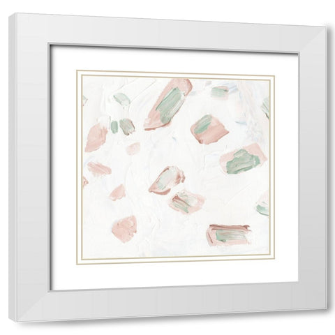 Blushing II White Modern Wood Framed Art Print with Double Matting by Wang, Melissa