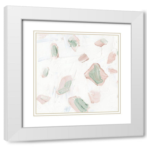 Blushing III White Modern Wood Framed Art Print with Double Matting by Wang, Melissa