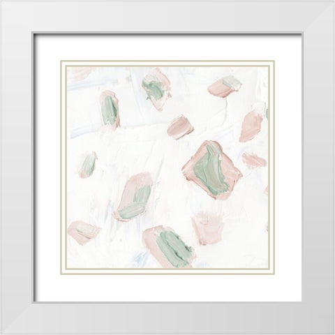 Blushing III White Modern Wood Framed Art Print with Double Matting by Wang, Melissa