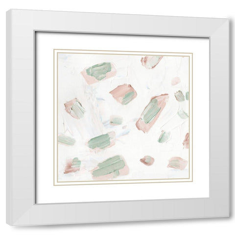 Blushing IV White Modern Wood Framed Art Print with Double Matting by Wang, Melissa