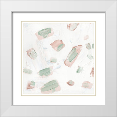 Blushing IV White Modern Wood Framed Art Print with Double Matting by Wang, Melissa