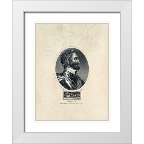 Royal Portraits VIII White Modern Wood Framed Art Print with Double Matting by Unknown