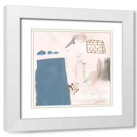 A Little Escape IV White Modern Wood Framed Art Print with Double Matting by Wang, Melissa