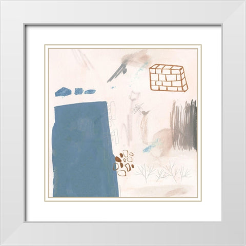 A Little Escape IV White Modern Wood Framed Art Print with Double Matting by Wang, Melissa