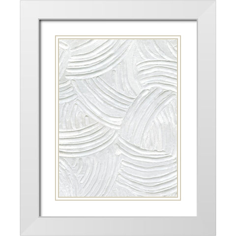 Sandstone Grooves I White Modern Wood Framed Art Print with Double Matting by Caroline, Emma