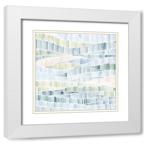 Fragmented Marsh I White Modern Wood Framed Art Print with Double Matting by Popp, Grace