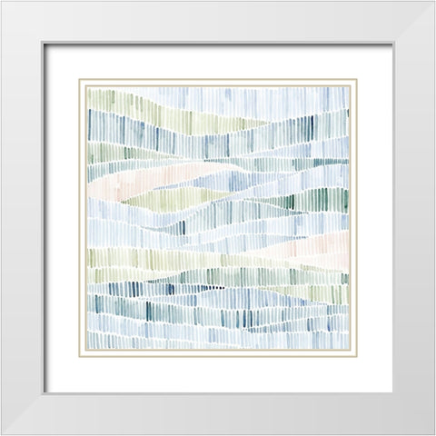 Fragmented Marsh I White Modern Wood Framed Art Print with Double Matting by Popp, Grace