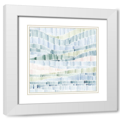 Fragmented Marsh II White Modern Wood Framed Art Print with Double Matting by Popp, Grace