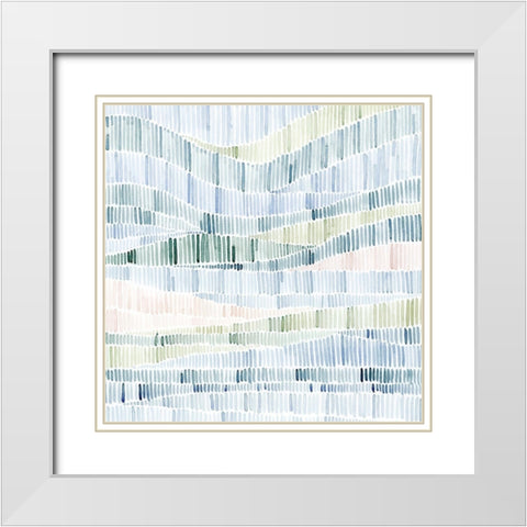 Fragmented Marsh II White Modern Wood Framed Art Print with Double Matting by Popp, Grace