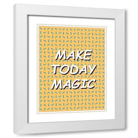 Shining Day I White Modern Wood Framed Art Print with Double Matting by Wang, Melissa