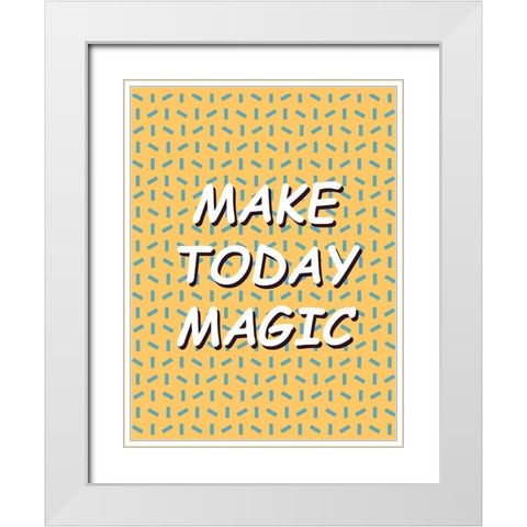 Shining Day I White Modern Wood Framed Art Print with Double Matting by Wang, Melissa