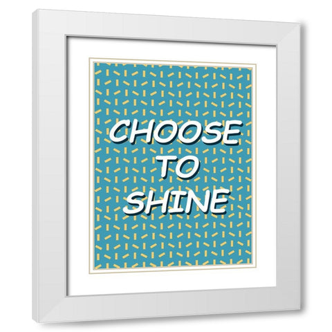 Shining Day II White Modern Wood Framed Art Print with Double Matting by Wang, Melissa