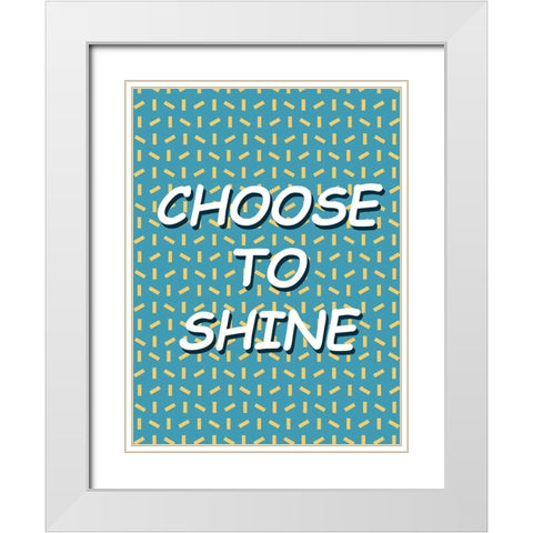 Shining Day II White Modern Wood Framed Art Print with Double Matting by Wang, Melissa