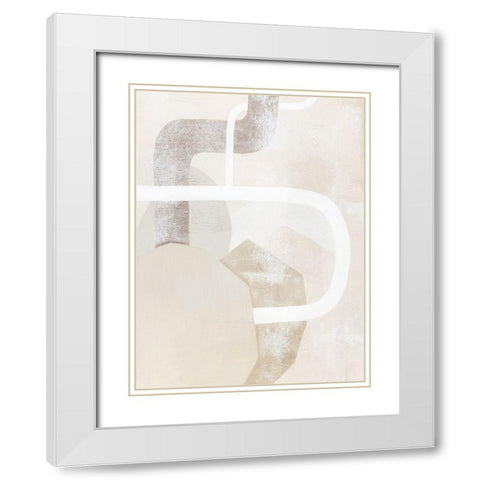 Quiet Affection I White Modern Wood Framed Art Print with Double Matting by Popp, Grace