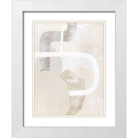 Quiet Affection I White Modern Wood Framed Art Print with Double Matting by Popp, Grace