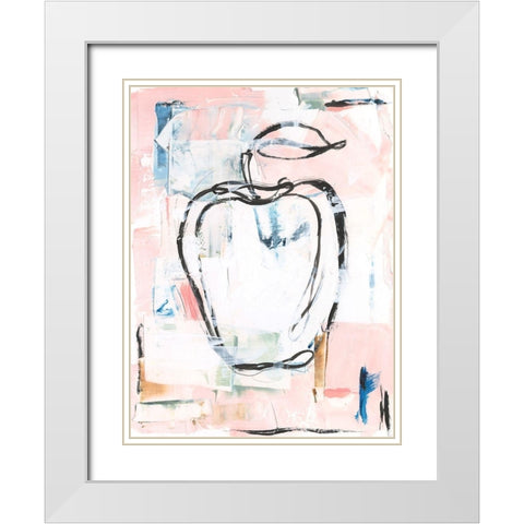 Candied Fruit I White Modern Wood Framed Art Print with Double Matting by Harper, Ethan