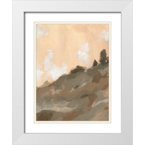Hillside Walking Path III White Modern Wood Framed Art Print with Double Matting by Green, Jacob