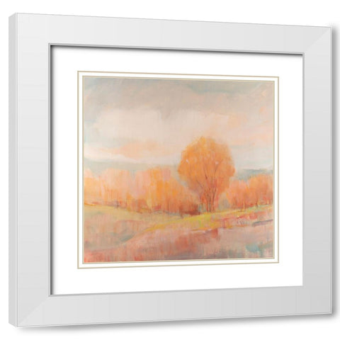 Early Frost II White Modern Wood Framed Art Print with Double Matting by OToole, Tim