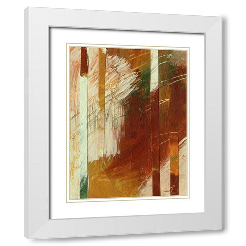 Wheaten I White Modern Wood Framed Art Print with Double Matting by Moore, Regina