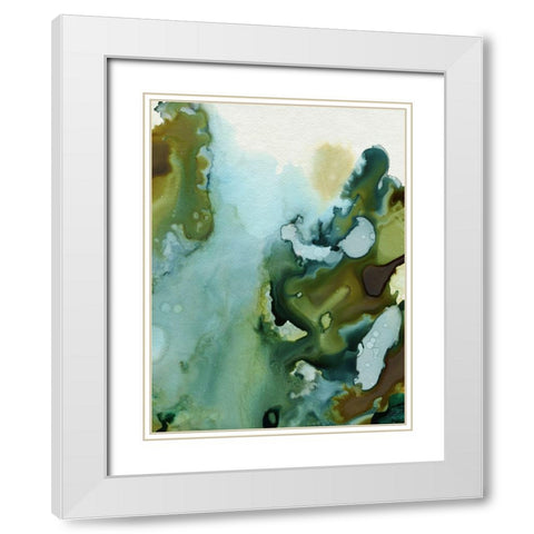 Water and Earth I White Modern Wood Framed Art Print with Double Matting by Popp, Grace