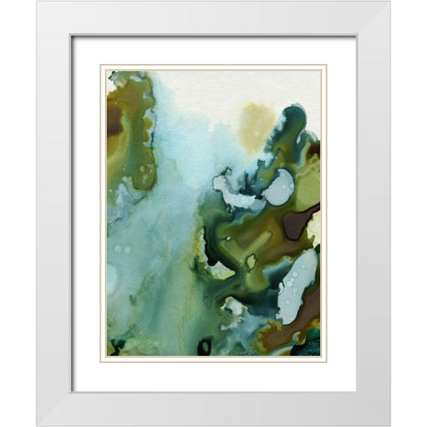 Water and Earth I White Modern Wood Framed Art Print with Double Matting by Popp, Grace