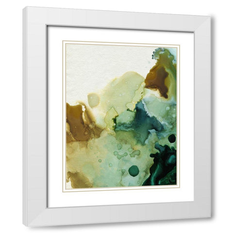 Water and Earth II White Modern Wood Framed Art Print with Double Matting by Popp, Grace