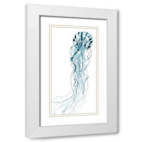 Deep Sea Jelly I White Modern Wood Framed Art Print with Double Matting by Popp, Grace