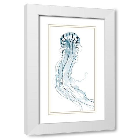 Deep Sea Jelly II White Modern Wood Framed Art Print with Double Matting by Popp, Grace