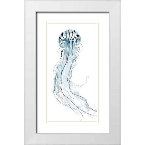 Deep Sea Jelly II White Modern Wood Framed Art Print with Double Matting by Popp, Grace