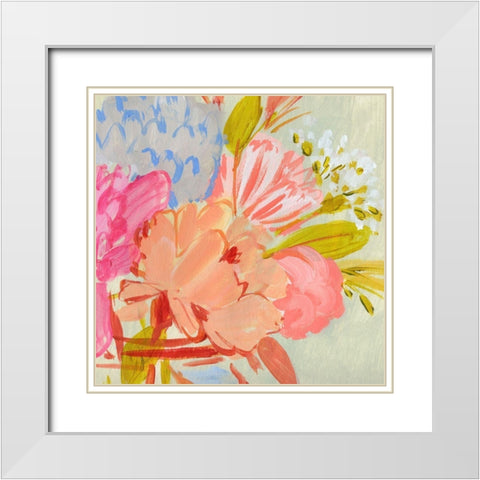 Bright Florist II White Modern Wood Framed Art Print with Double Matting by Warren, Annie
