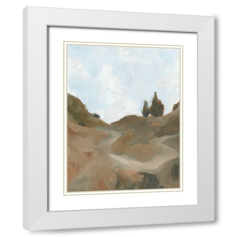 West Fork Hiking Trail III White Modern Wood Framed Art Print with Double Matting by Green, Jacob
