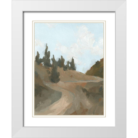 West Fork Hiking Trail IV White Modern Wood Framed Art Print with Double Matting by Green, Jacob