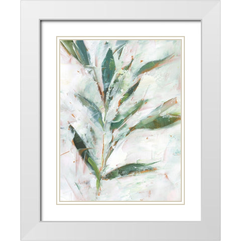 Tropical Foliage Study I White Modern Wood Framed Art Print with Double Matting by Harper, Ethan
