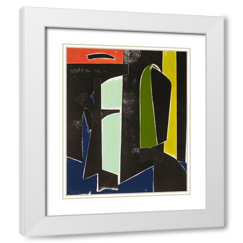 Spanish Arches White Modern Wood Framed Art Print with Double Matting by Delamater, Rob