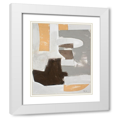 Andalusian Forms III White Modern Wood Framed Art Print with Double Matting by Delamater, Rob