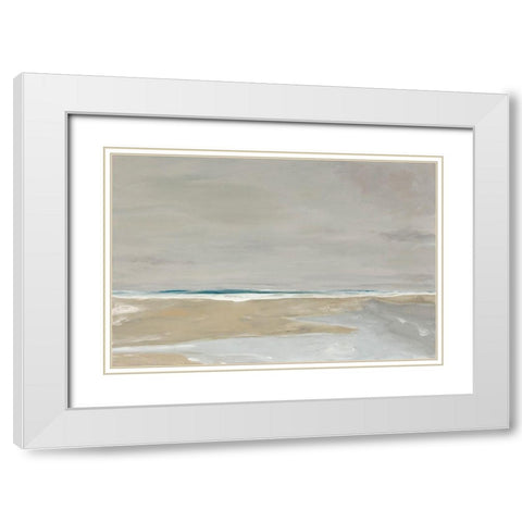 Oregon Coast White Modern Wood Framed Art Print with Double Matting by Delamater, Rob