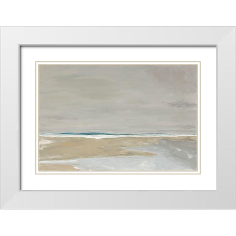 Oregon Coast White Modern Wood Framed Art Print with Double Matting by Delamater, Rob