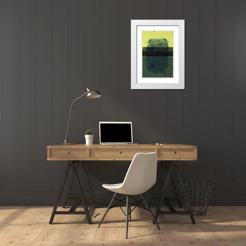 Remembering Rothko III White Modern Wood Framed Art Print with Double Matting by Delamater, Rob