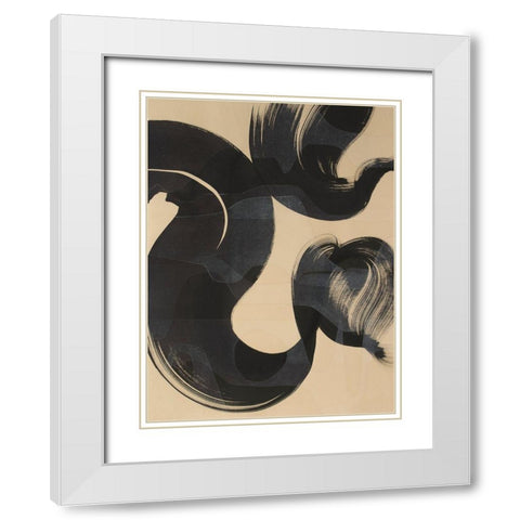 Sea Change I White Modern Wood Framed Art Print with Double Matting by Delamater, Rob