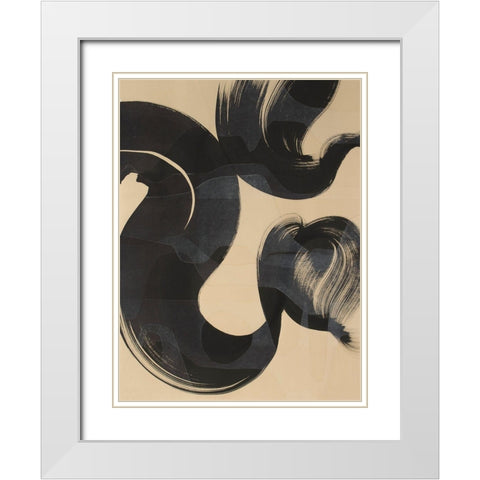 Sea Change I White Modern Wood Framed Art Print with Double Matting by Delamater, Rob