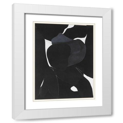 Night Bloom I White Modern Wood Framed Art Print with Double Matting by Delamater, Rob