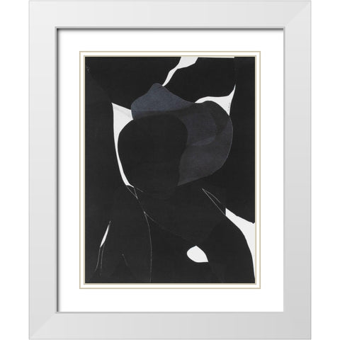 Night Bloom I White Modern Wood Framed Art Print with Double Matting by Delamater, Rob