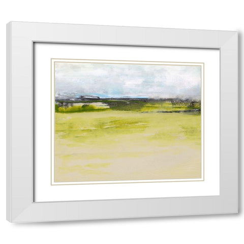 From the Terrace IV White Modern Wood Framed Art Print with Double Matting by Gordon, Sharon