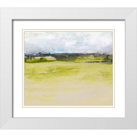 From the Terrace IV White Modern Wood Framed Art Print with Double Matting by Gordon, Sharon