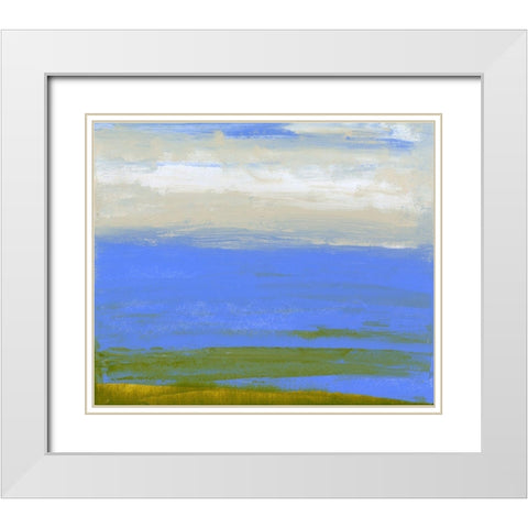 North Fork I White Modern Wood Framed Art Print with Double Matting by Gordon, Sharon