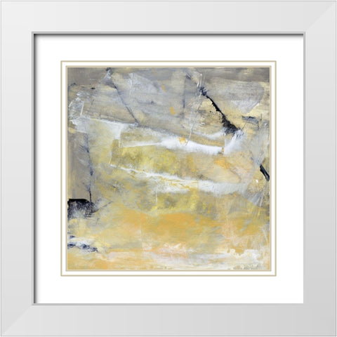 Airy I White Modern Wood Framed Art Print with Double Matting by Gordon, Sharon